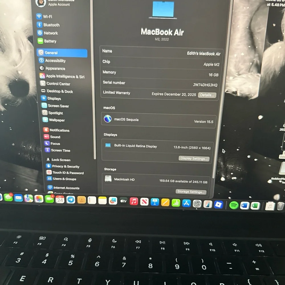 Apple MacBook Air M2 13’ 16GB/256SSD 2022